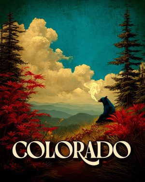 Pika Mom and Baby - Colorado Souvenir Art Print