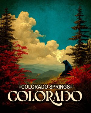 One High Bear - Colorado Springs Souvenir Art Print