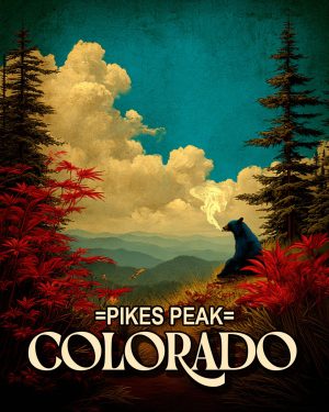 One High Bear -  Pikes Peak Souvenir Art Print