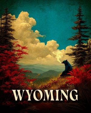 One High Bear -  Wyoming Souvenir Art Print