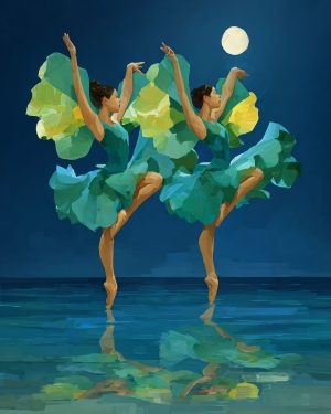 Pair of Fairy Dancers - Faires Art Print