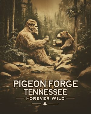 Pigeon Forge Tennessee  - Forever Wild - Bigfoot Toasts Bear