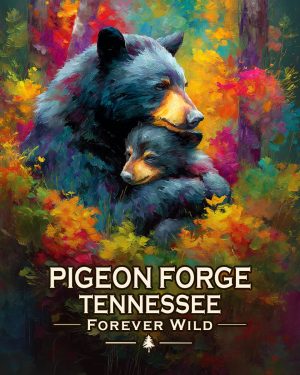 Pigeon Forge Tennessee  - Forever Wild - Mom & Baby Bear