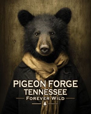 Pigeon Forge Tennessee  - Forever Wild - Portrait of Black Bear Youth