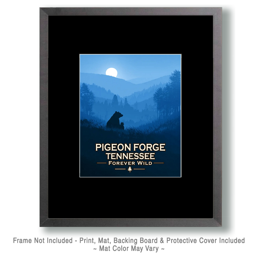 Pigeon Forge Tennessee - Forever Wild - Mother Bear and Cub Enjoy the Evening - Image 2