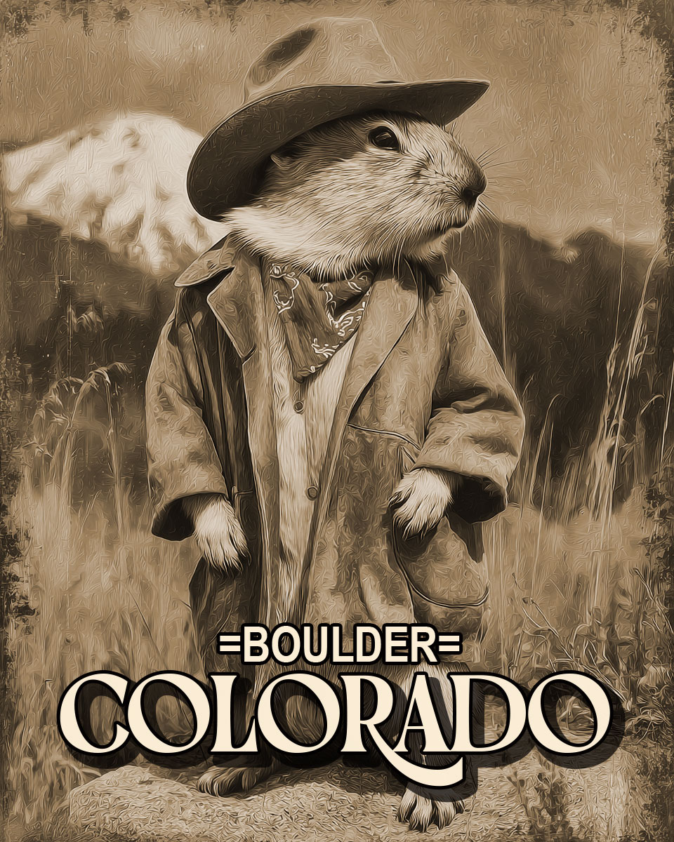 Pika Cowboy - Boulder Colorado Souvenir Art Print.jpg