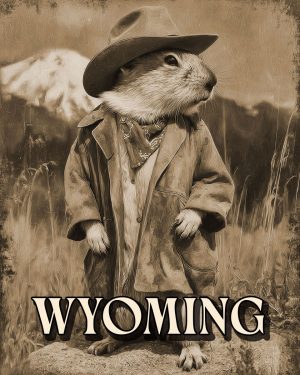 Pika Cowboy -  Wyoming Souvenir Art Print