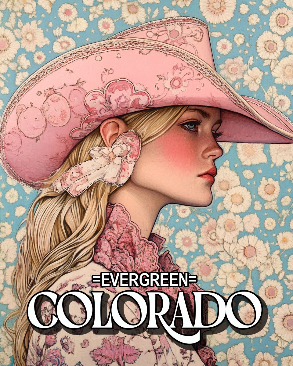 Pink Cowgirl - Boulder Colorado Souvenir Art Print.jpg