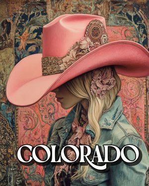 Pink Cowgirl Hat - Colorado Art Print