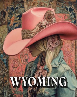 Pink Cowgirl Hat -  Wyoming Art Print