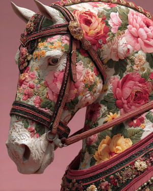 Pink Painted Horse