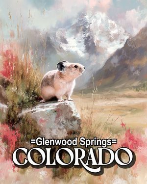 Pink Pika Landscape -  Glenwood Springs Souvenir Art Print
