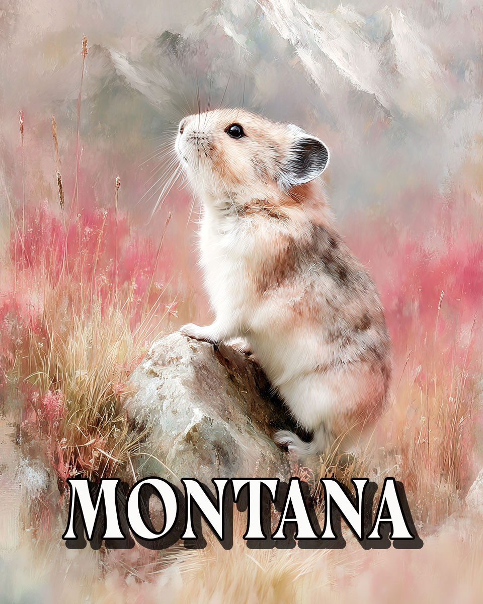 Pink Pika -  Montana Souvenir Art Print