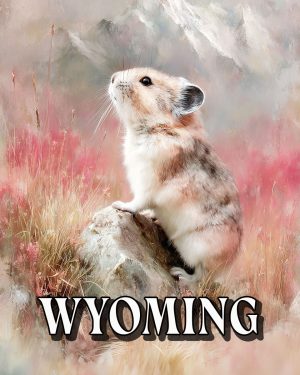 Pink Pika -  Wyoming Souvenir Art Print
