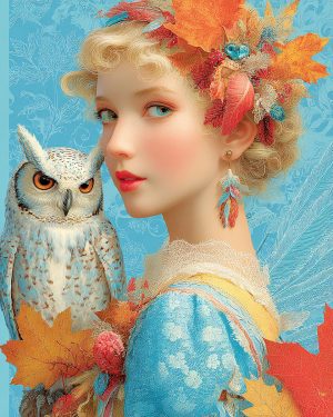 Poppy Twinkletoes With Her Owl - Faires Art Print