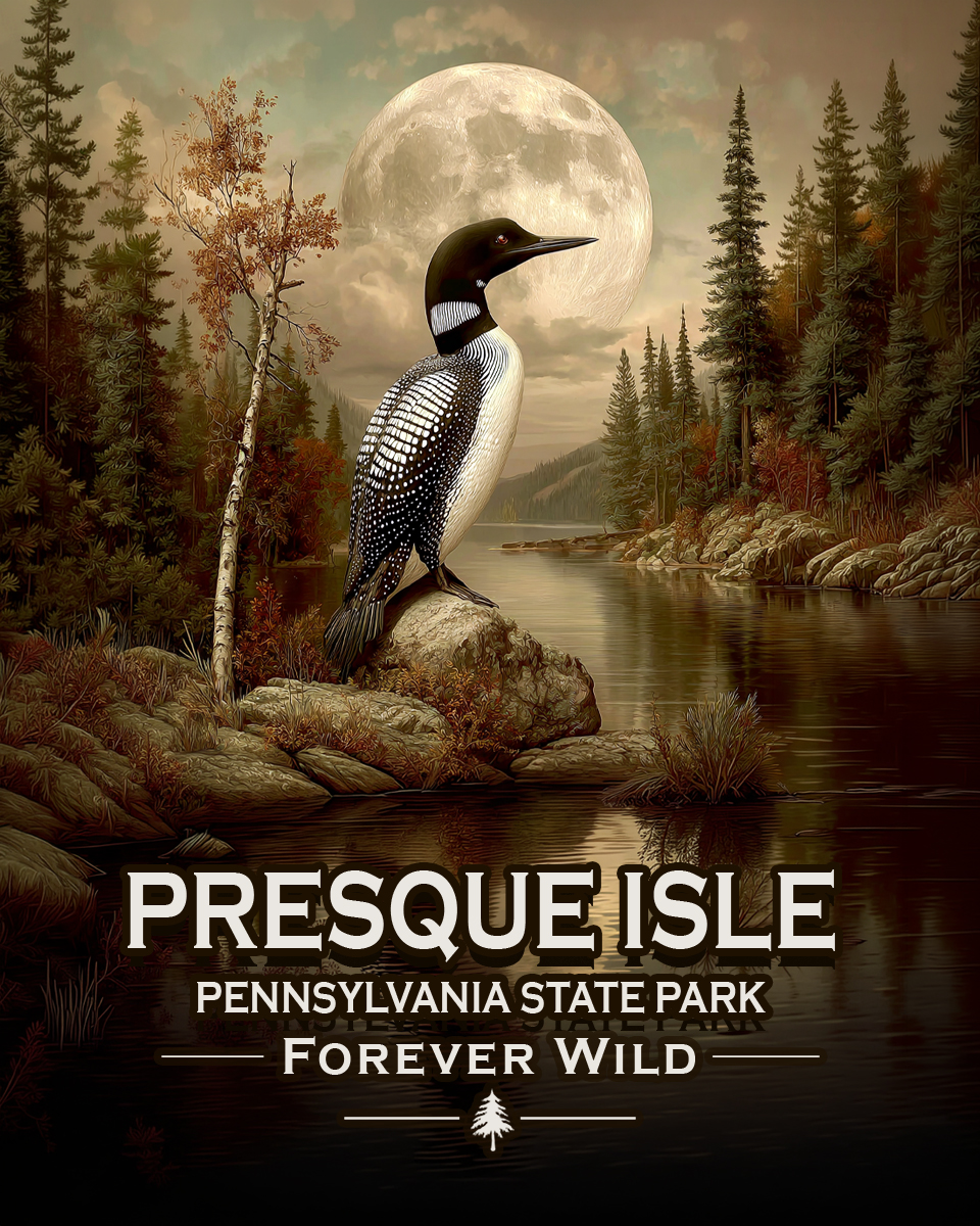 Presque Isle State Park Pennsylvania - Forever Wild - Loon