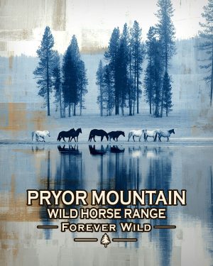 Pryor Mountain Wild Horse Range Montana - Forever Wild Horse Herd Souvenir Art Print