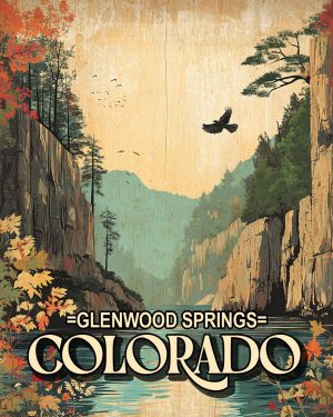 Raven Flying -  Glenwood Springs Souvenir Art Print