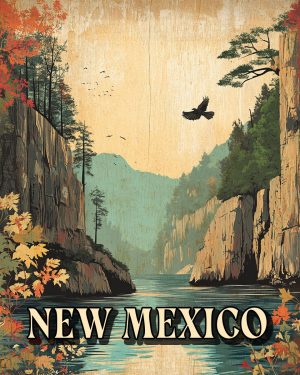 Raven Flying -  New Mexico Souvenir Art Print