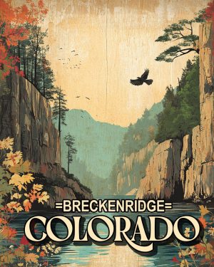 Raven Flying - Breckenridge, Colorado Souvenir Art Print