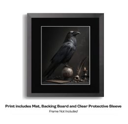 Raven Perched Atop Orb