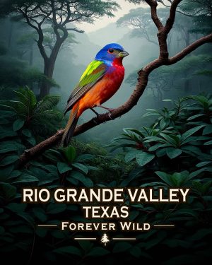 Rio Grande Valley Texas - Forever Wild - Painted Bunting Souvenir Art Print