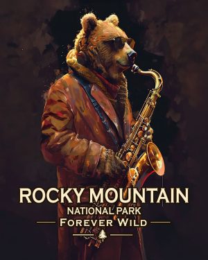 Rocky Mountain National Park  - Forever Wild - Bear Playing the Saxaphone