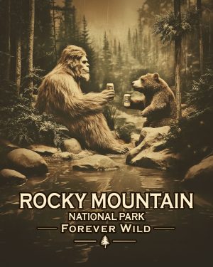 Rocky Mountain National Park  - Forever Wild - Bigfoot Toasts Bear