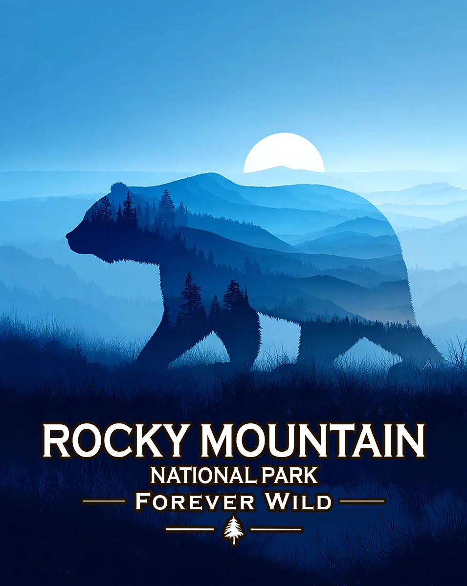 Rocky Mountain National Park  - Forever Wild - Wild Bear Spirit Wildlife