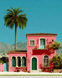 San Diego Home - Southwestern Style Art Print
