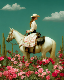Looking Back - Southwestern Style Art Print