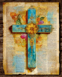 Old Cross - Southwestern Style Art Print