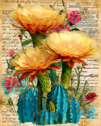 Page from Botanist Journal - Southwestern Style Art Print
