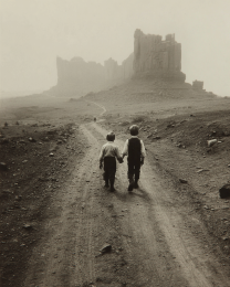 I Wish Dad Would Wait Up - Black & White Southwestern Style Art Print