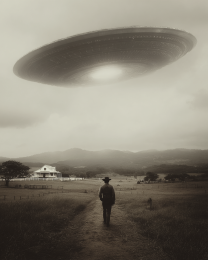 Damn, They're Early - Black & White Southwestern Style Art Print