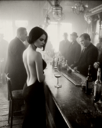 Jackie from Albany - B&W Old West Saloon Girl Art Print