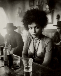 Charmaine from Charlotte - B&W Old West Saloon Girl Art Print