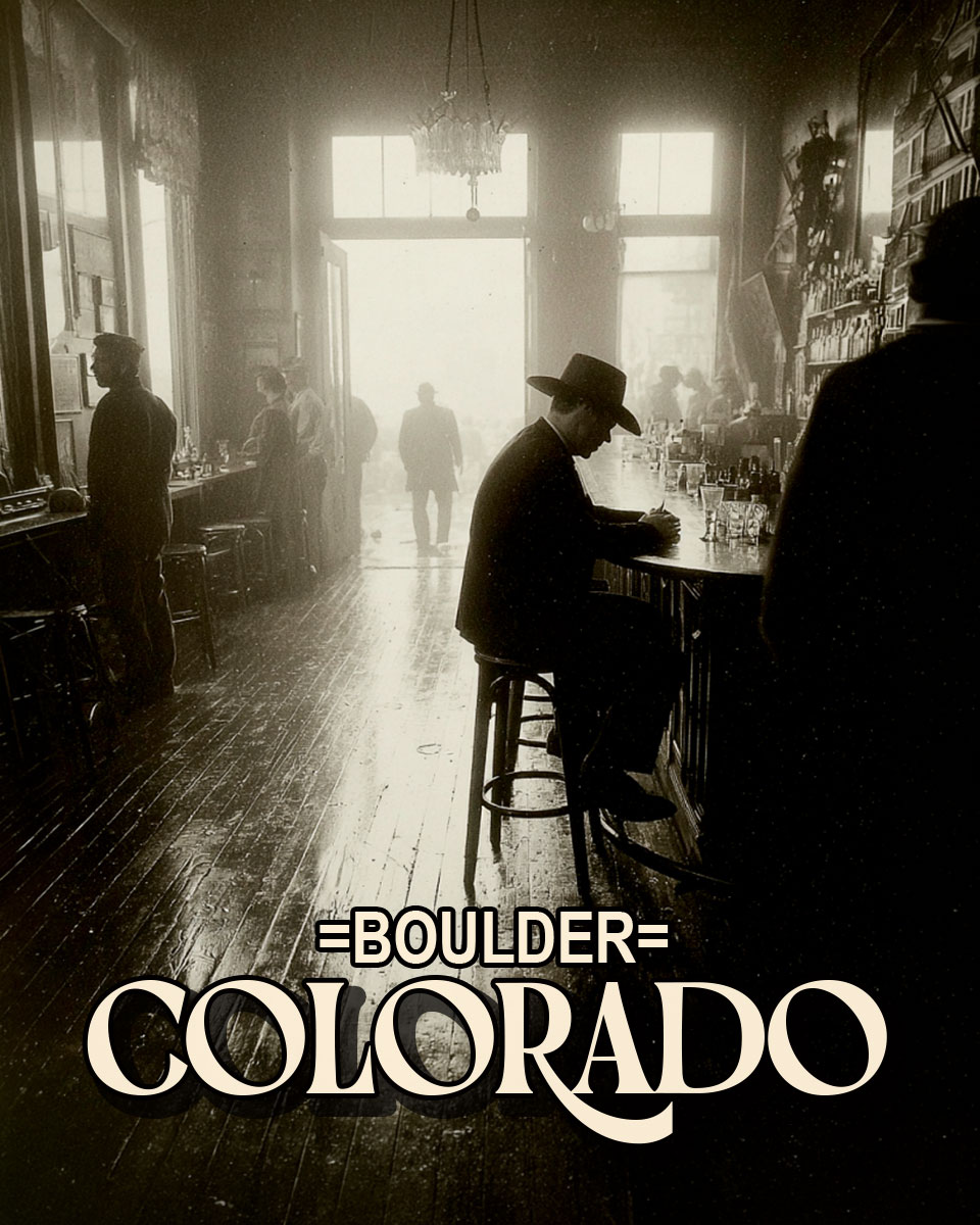 Saturday Afternoon in the Saloon - Boulder Colorado Souvenir Art Print.jpg