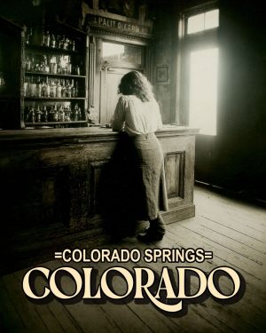 Slow Saturday - Colorado Springs Souvenir Art Print