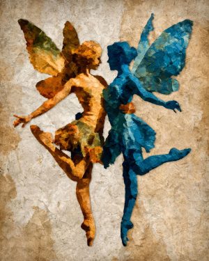 Stylized Fairy Dance - Faires Art Print