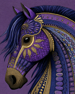 Stylized Purple Pony
