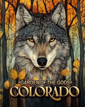 Stylized Wolf - Garden of the Gods Souvenir Art Print