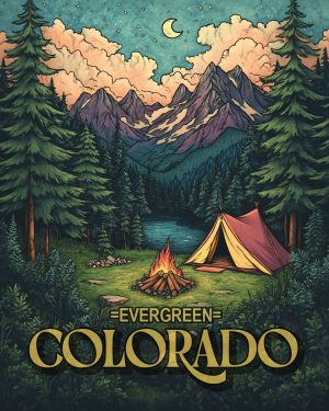Summer Camping - Boulder Colorado Souvenir Art Print.jpg