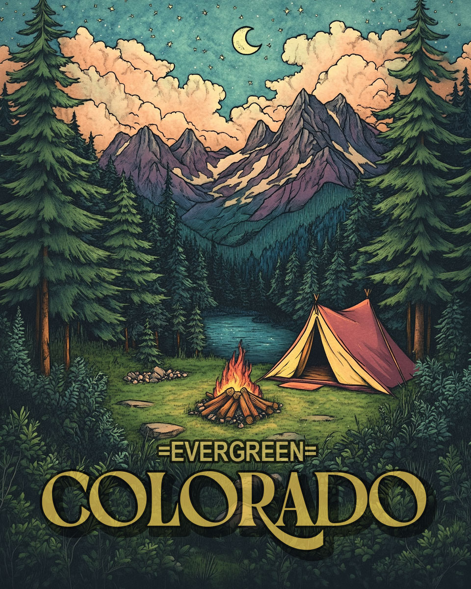 Summer Camping - Boulder Colorado Souvenir Art Print.jpg