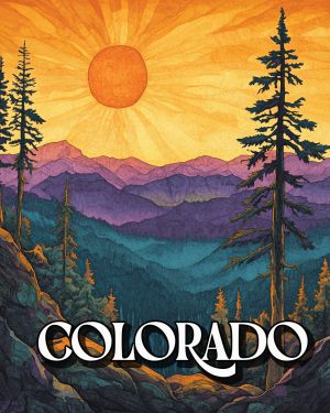 Sunny Summer Day - Colorado Souvenir Art Print