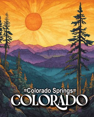 Sunny Summer Day - Colorado Springs Souvenir Art Print