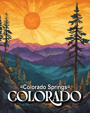 Sunny Summer Day - Colorado Springs Souvenir Art Print