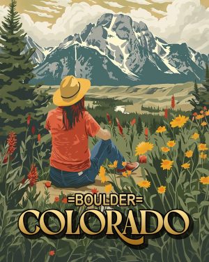 Taking in the View - Boulder Colorado Souvenir Art Print.jpg