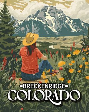 Taking in the View - Breckenridge, Colorado Souvenir Art Print