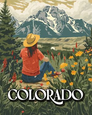 Three Cowgirl Hanging Out - Colorado Souvenir Art Print
